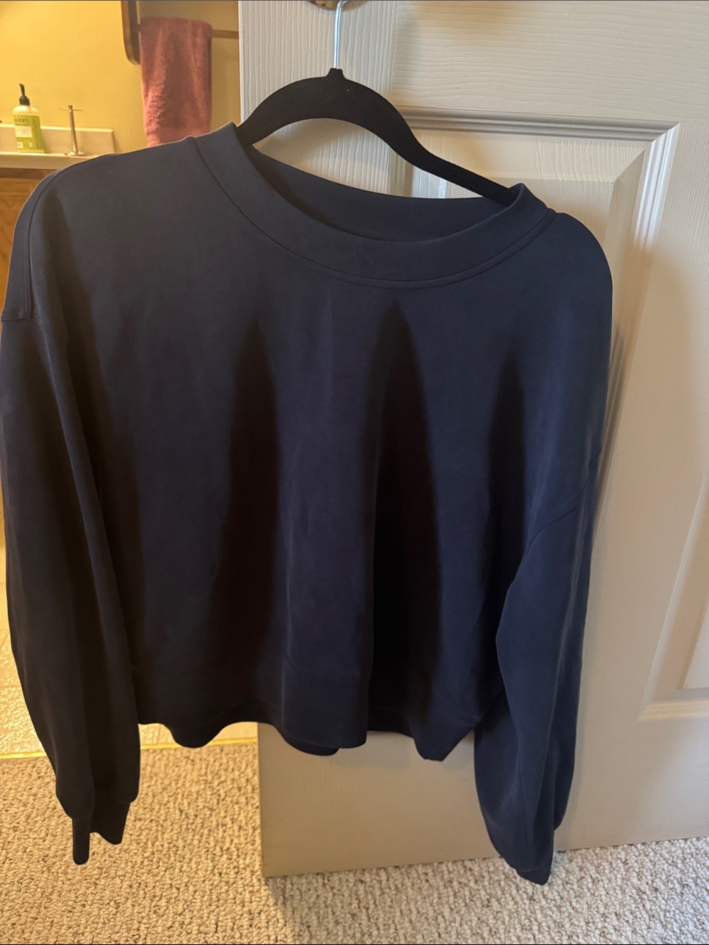 lululemon athletica Navy Crewneck Pullover Sweatshirt